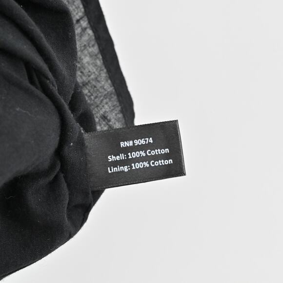 BOSTON PROPER Embroidered Dress Sz 6 Black White Floral Puff Sleeve Flounce Hem‎ - Picture 13 of 15